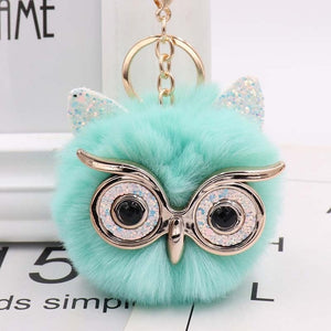 Hoot Glam Ball Keychains