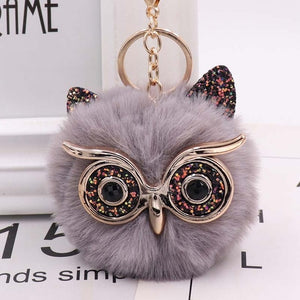 Hoot Glam Ball Keychains