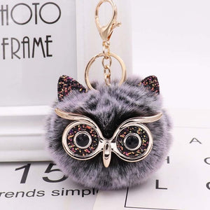 Hoot Glam Ball Keychains