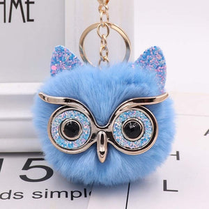 Hoot Glam Ball Keychains