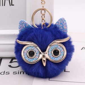 Hoot Glam Ball Keychains