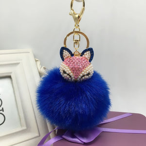 Foxy Glam Ball Keychain